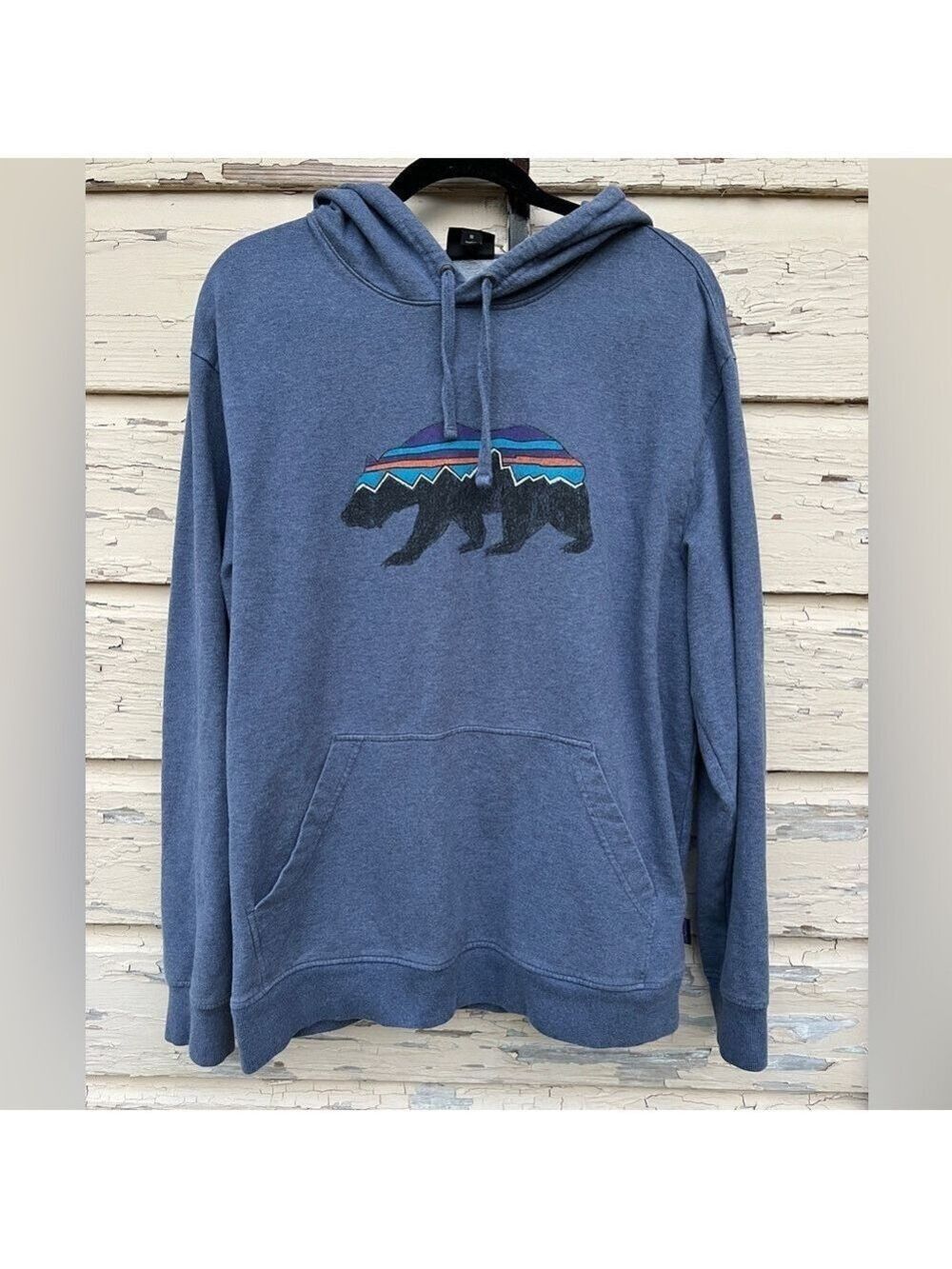 Patagonia Fitz Roy Bear Midweight Sweatshirt Pullover Organic Cotton Hoodie